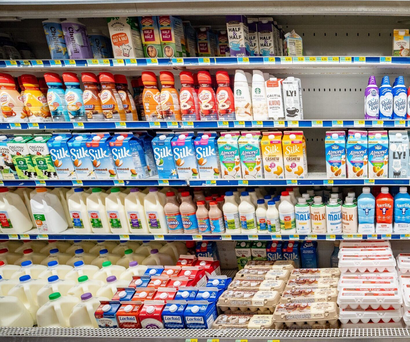 Country Market of Estes Park Dairy Section with eggs and milk